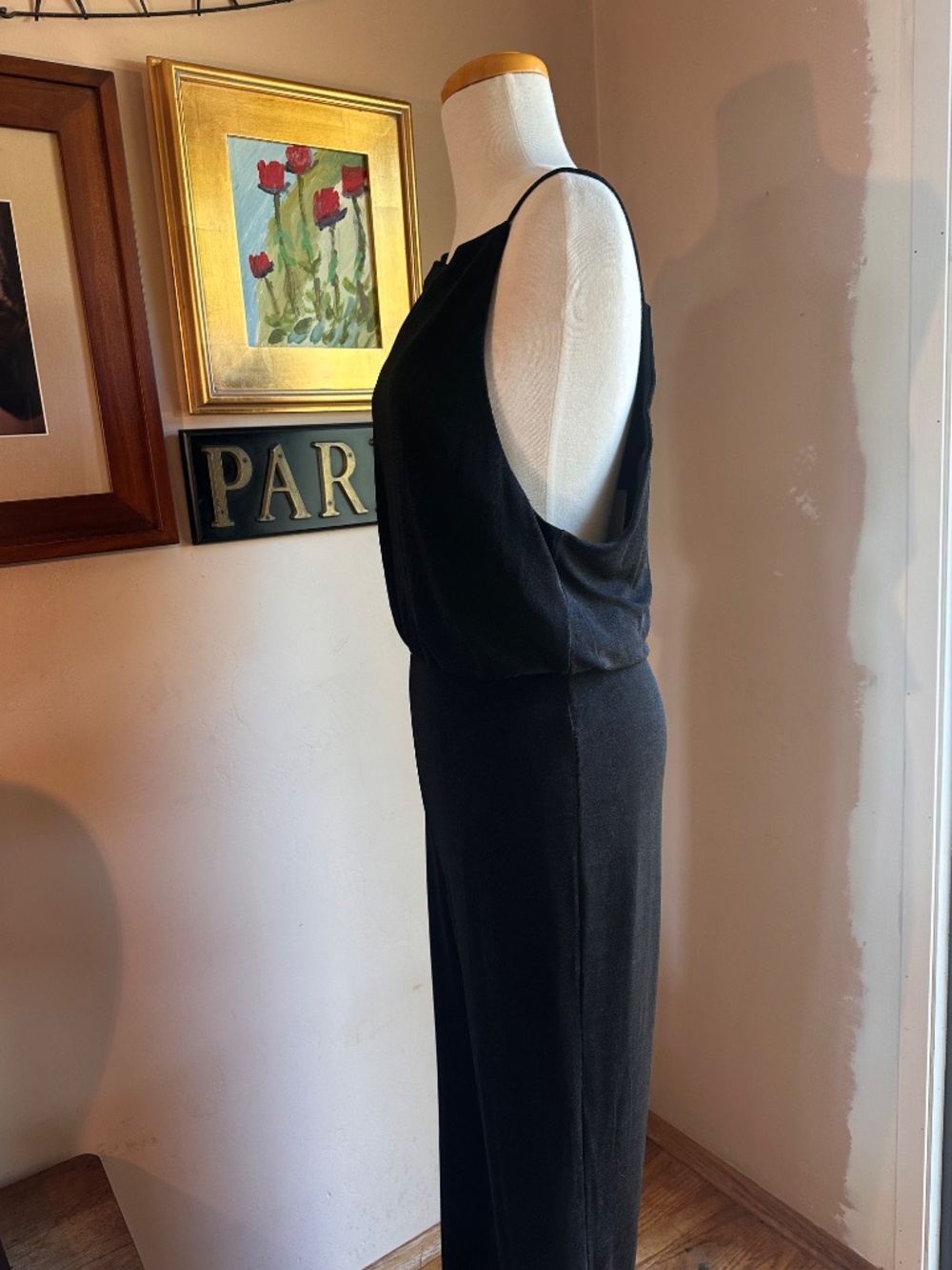 NWT Misha Black One Shoulder Jump Suit